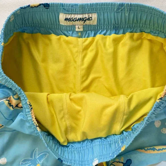 Mens Swim Shorts with Liner Quick Dry with Zipper Pockets Size Large - Picture 5 of 9